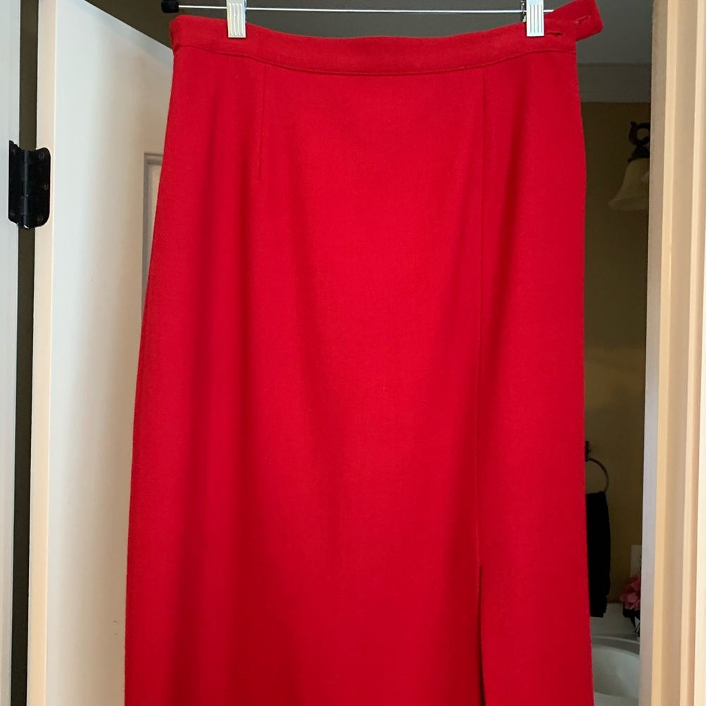 Red Talbots Skirt